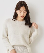 【手洗い可/日本製】スパンコールニット