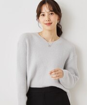 【手洗い可/日本製】スパンコールニット