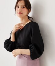 【手洗い可/日本製】異素材コンビカットソー