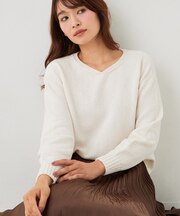 【手洗い可/日本製】3色杢ニットプルオーバー