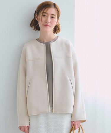 ダンボールジャージパイピングブルゾン