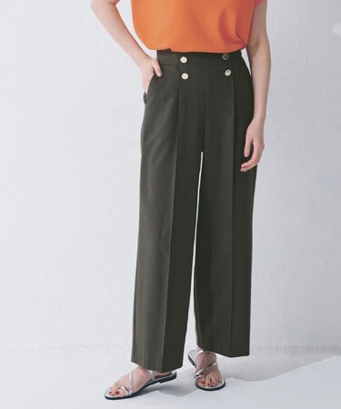 さらっと快適　ピンタックマリンパンツ