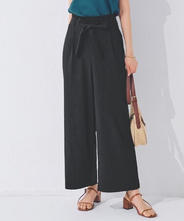 【晴れの日も雨の日も】撥水イージーワイドパンツ