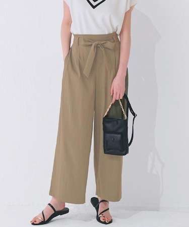 【晴れの日も雨の日も】撥水イージーワイドパンツ