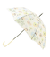 【because】フローラルウォッシュアンブレラ 長傘