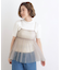 チュールキャミ×リブニットセット