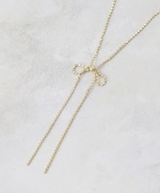 ドットチェーンリボンネックレス