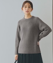 クルーネック畔プルオーバー【洗える】