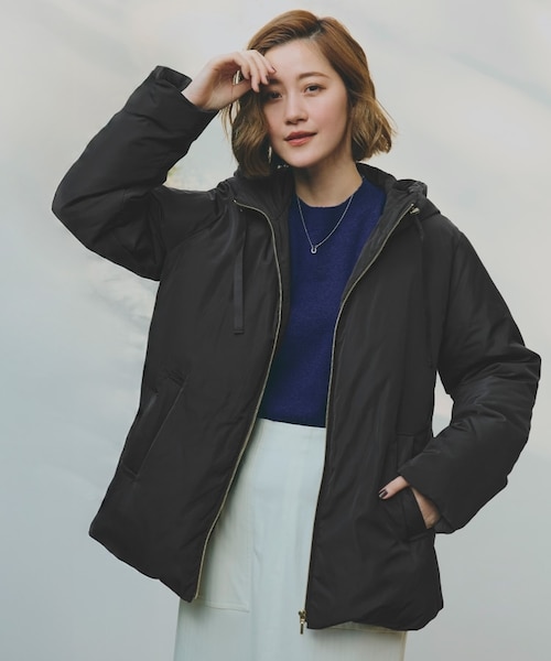 23区　ステッチレスサステナブルショートダウン ステッチレス2WAYダウンコート(ダウンジャケット・コート