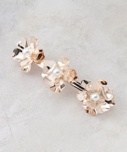 メタルフラワーバレッタ