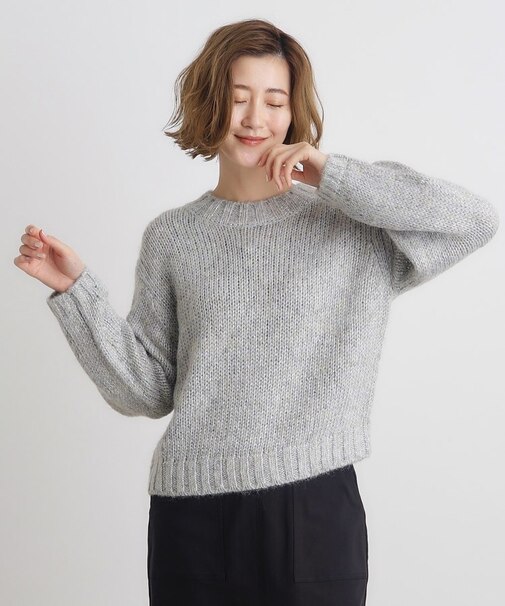 ラメリリヤーンニット
