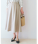 ベルト付きラメツイルフレアスカート