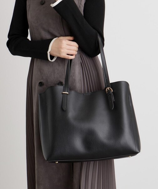 【人間工学・軽量】バックル多ポケA4トート