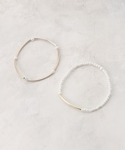 フェイクパールゴムブレスレット【2本セット/入卒対応可】