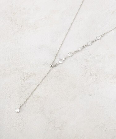 ビジューラインY字スライドネックレス