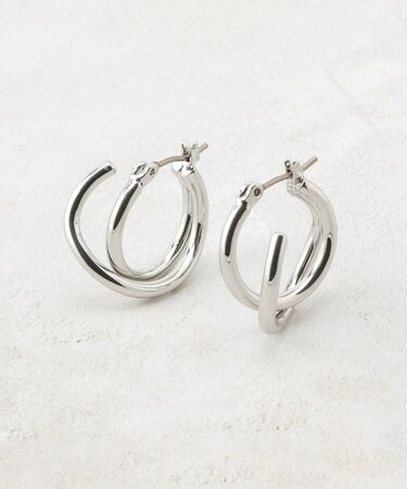 メタルダブルラインピアス