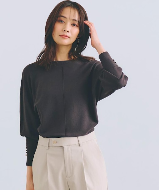 【MW／抗ピル】センターシームドルマンプルオーバー