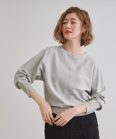 【MW／抗ピル】センターシームドルマンプルオーバー