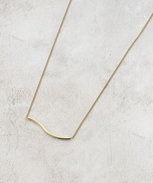 【ステンレス】ニュアンスメタルバーネックレス