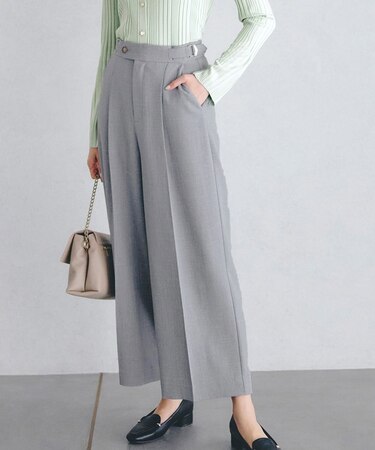 サイドバックルワイドパンツ