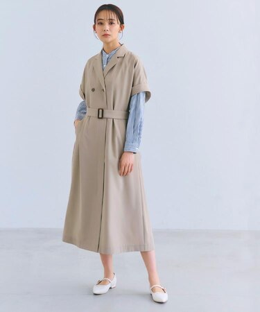 【雑誌掲載】シーズレスで使えるトレンチライク2WAYワンピース