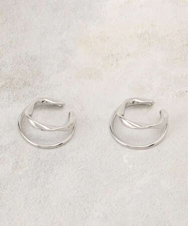 ダブルメタルラインイヤカフ