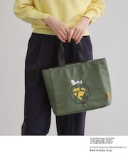 【PEANUTS75th】ナイロン刺繍トート