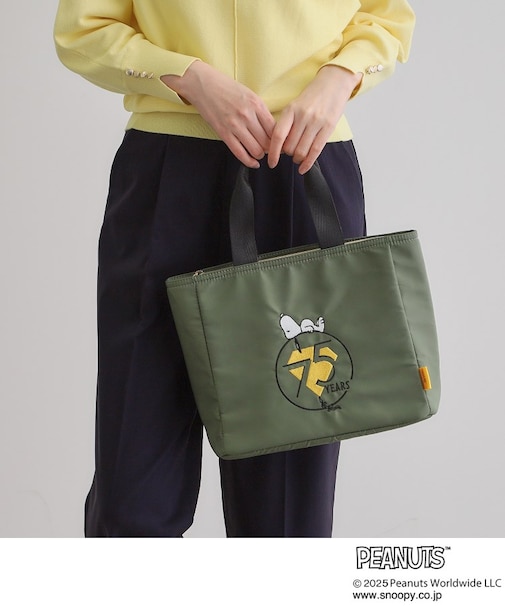 【PEANUTS75th】ナイロン刺繍トート