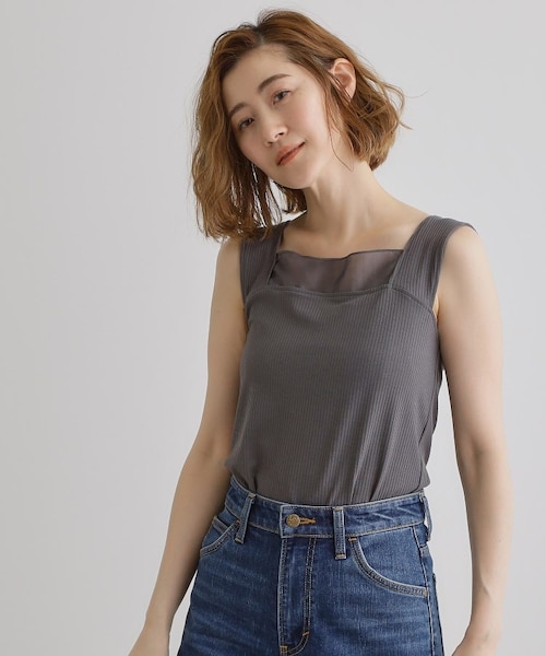 SHEER SQUEEZE CAMI トップス｜スライの通販｜&mall（アンドモール