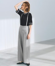 2WAYショルダーストラップワイドパンツ
