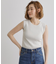 さりげないラメで毎日のコーデにアクセントを リブラメニットタンク