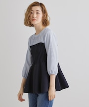 ニットビスチェドッキングシャツ