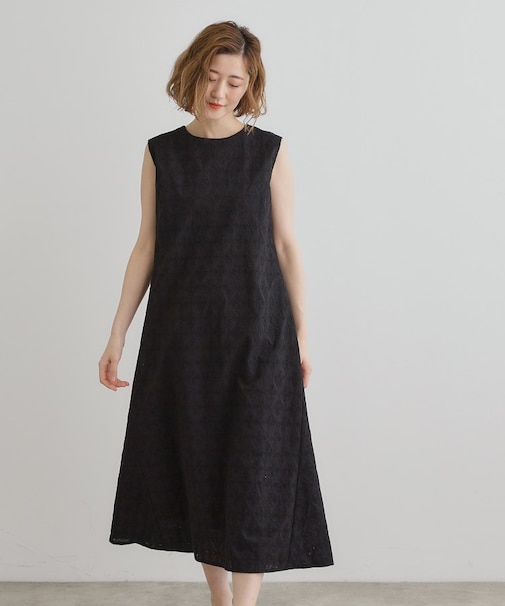 【一枚で華やか】エンブロイダリーレースワンピース