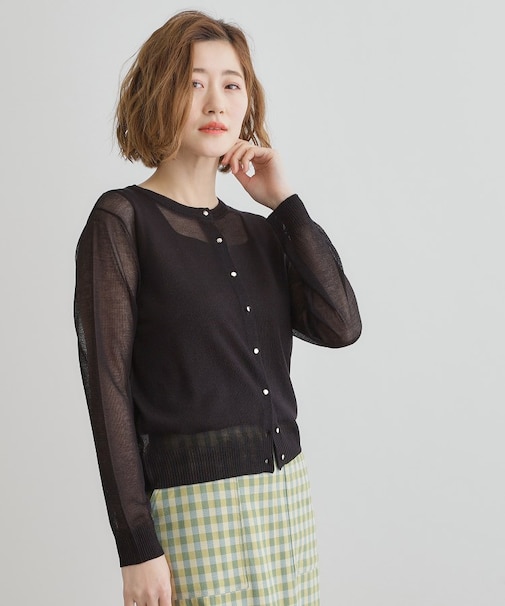 【雑誌掲載】洗えるシアーカーディガン