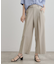 【夏に嬉しい機能付き】リネンライクベルトワイドパンツ