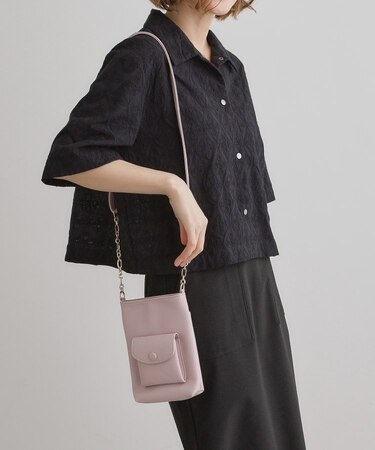 クルミポケットサイドチェーンミニショルダー