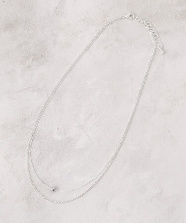 デザインチェーン2連ネックレス