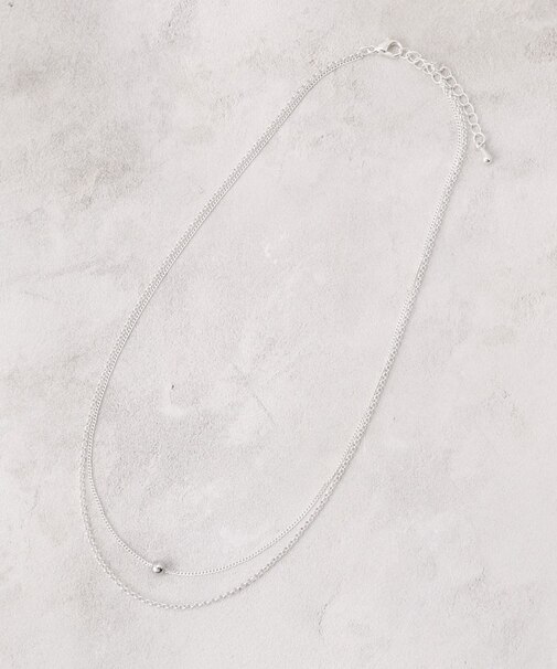 デザインチェーン2連ネックレス