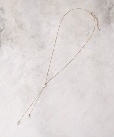 淡水バロックパールY字ネックレス