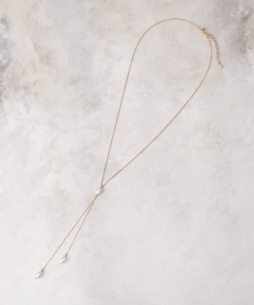 淡水バロックパールY字ネックレス