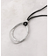 コードメタルリングネックレス