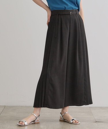 さらっと軽やか サイドプリーツスカーチョ