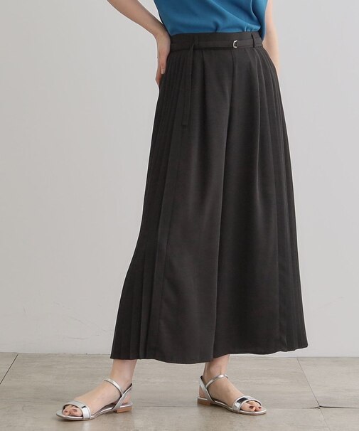 さらっと軽やか サイドプリーツスカーチョ