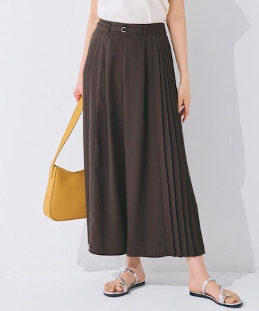 さらっと軽やか サイドプリーツスカーチョ