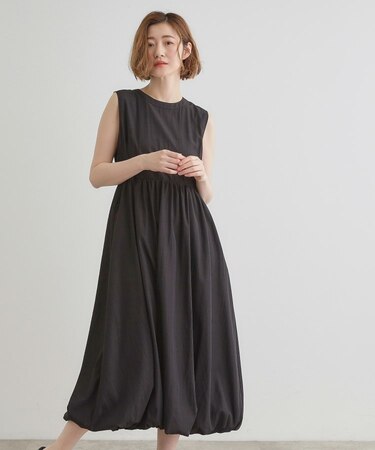 【晴れの日も雨の日も】撥水バルーンワンピース