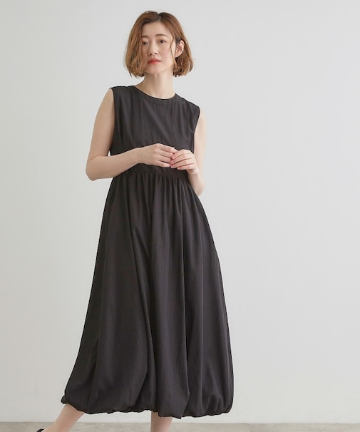 【晴れの日も雨の日も】撥水バルーンワンピース