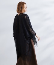 レースタバードポンチョ