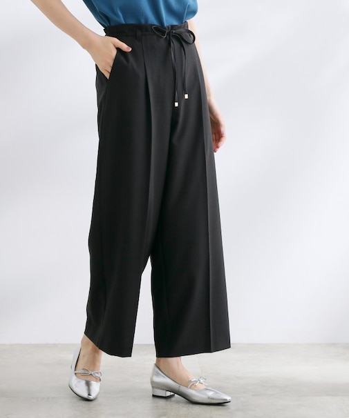 美バランスが叶う ハイウエストワイドパンツ