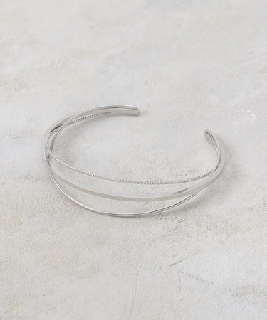 トリプルラインメタルバングル