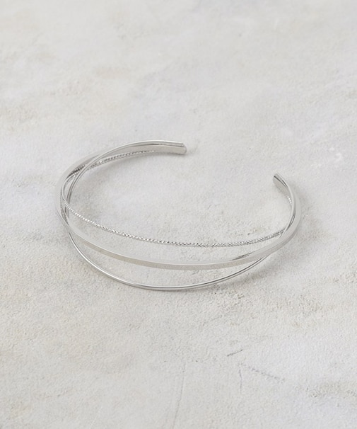 トリプルラインメタルバングル